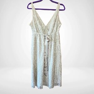 Vintage New York & Company Neutral A-Line Lace Dress - Size 12, NWT